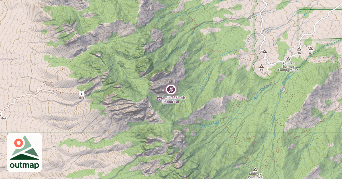 Map of Pyramid of South Rabbit Ear