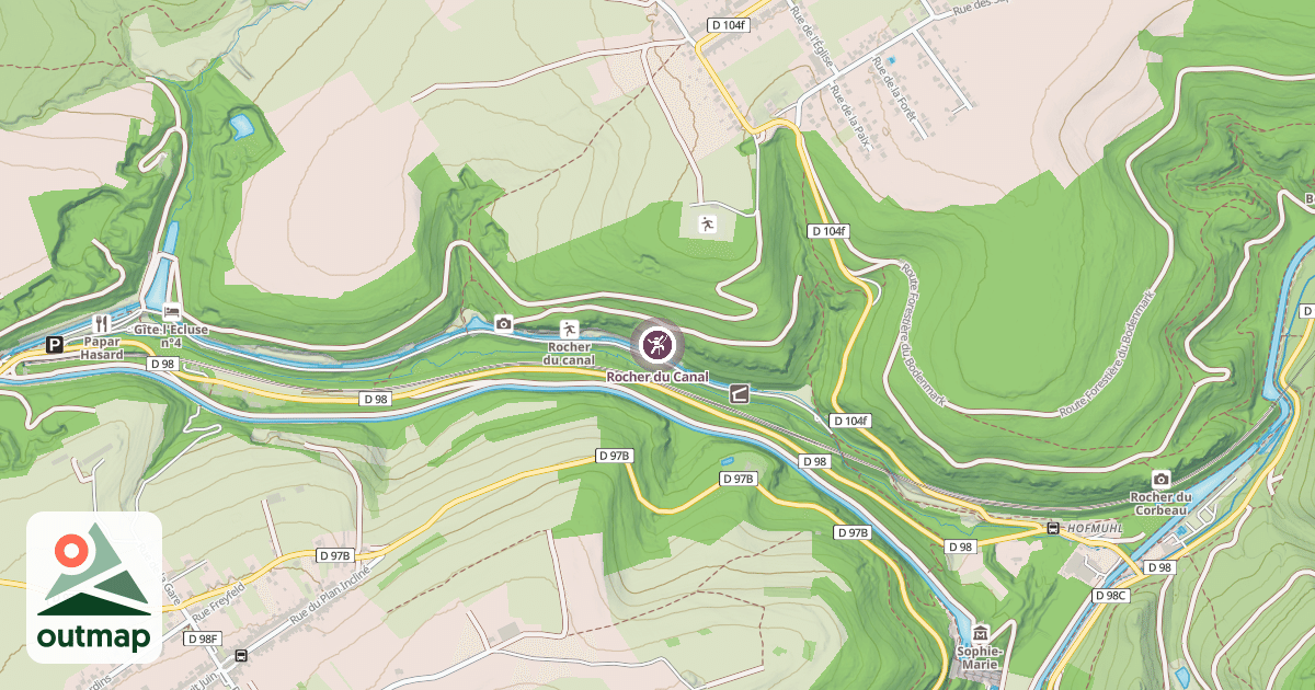 Map of Rocher du Canal