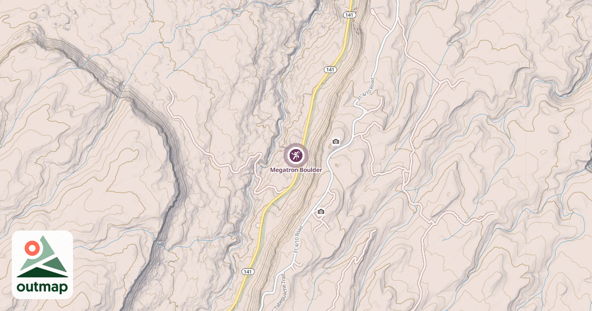 Map of Megatron Boulder