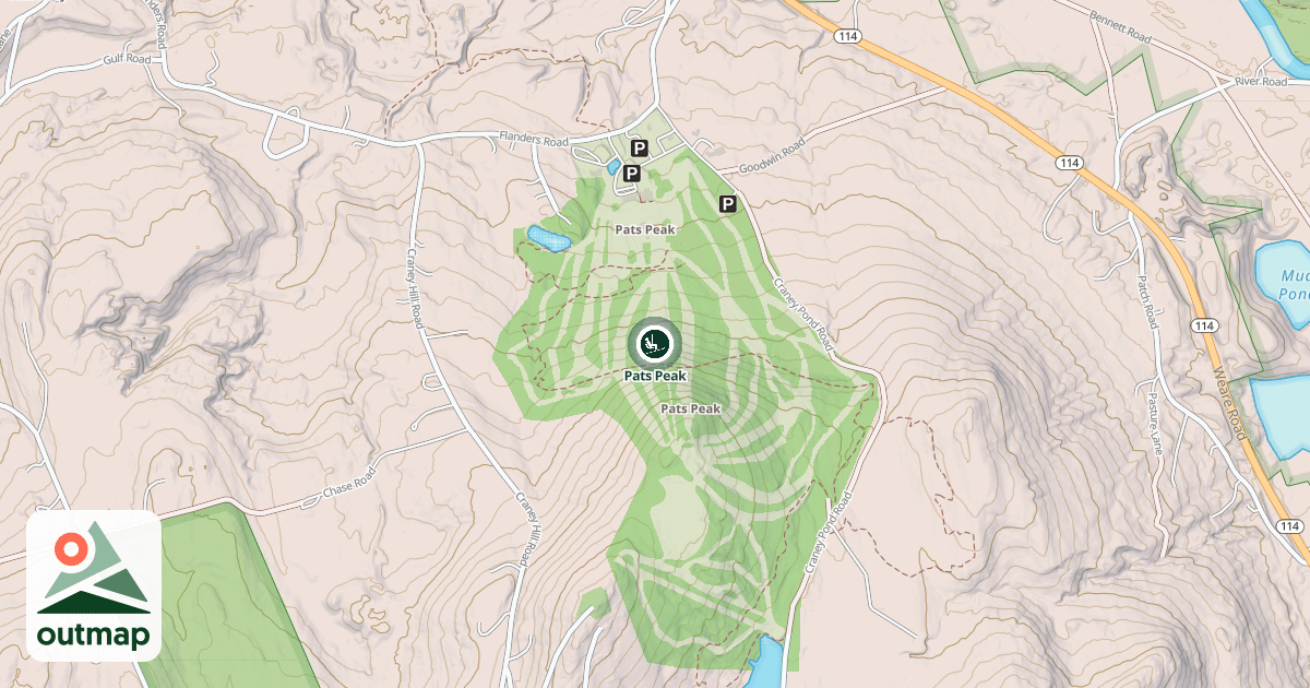 Map of Pats Peak