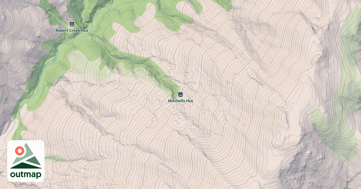 Map of Mitchells Hut