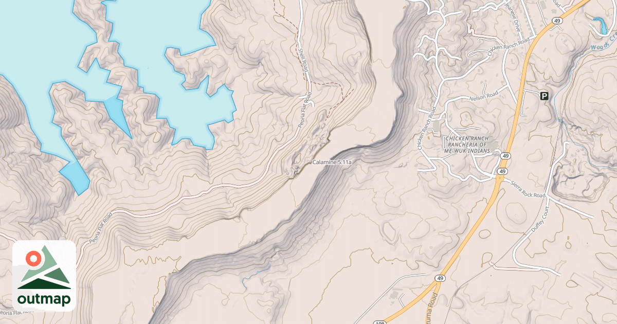 Map of Calamine