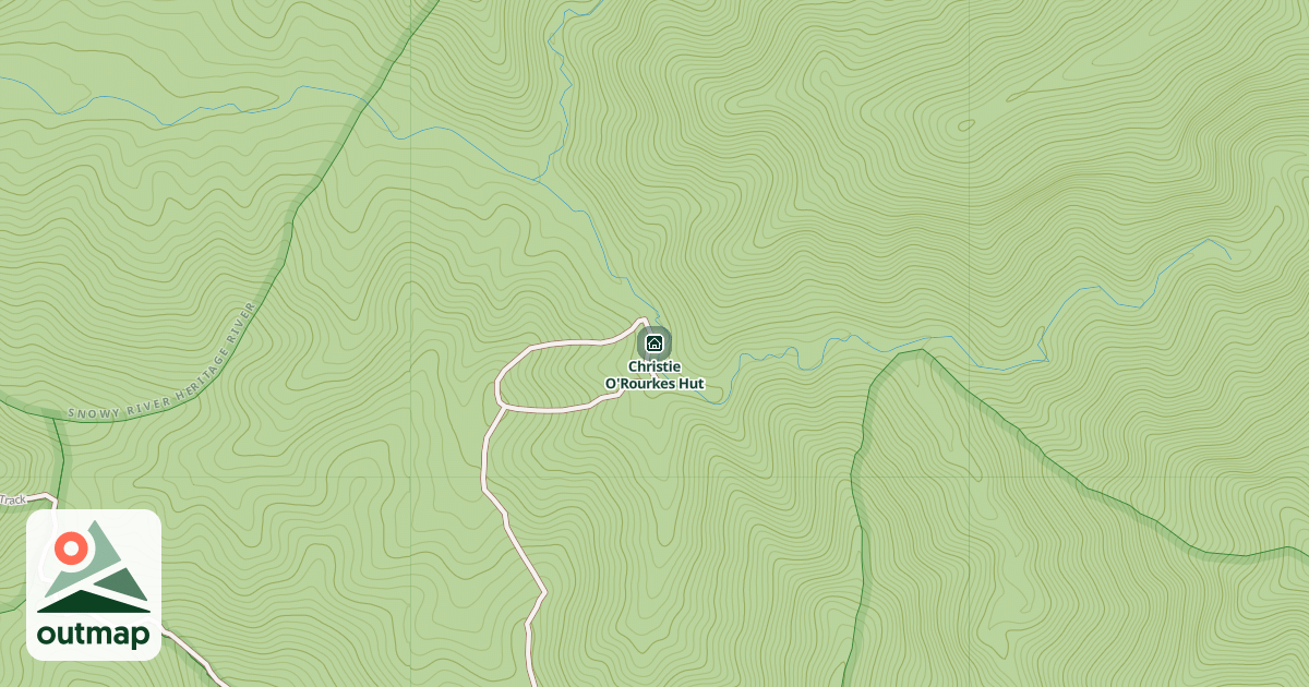 Map of Christie O'Rourkes Hut