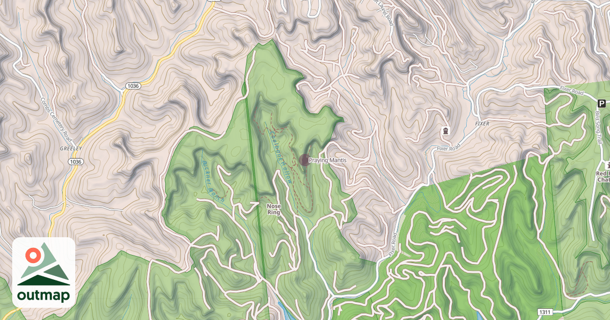 Map of Praying Mantis