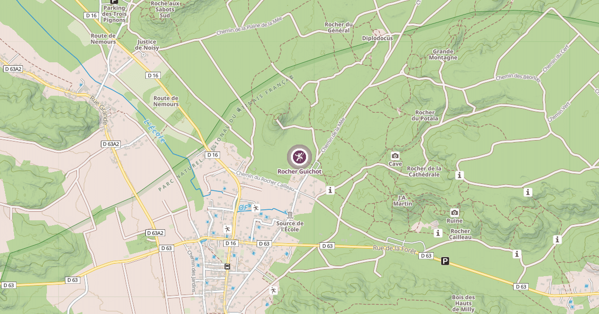 Map preview of Rocher Guichot