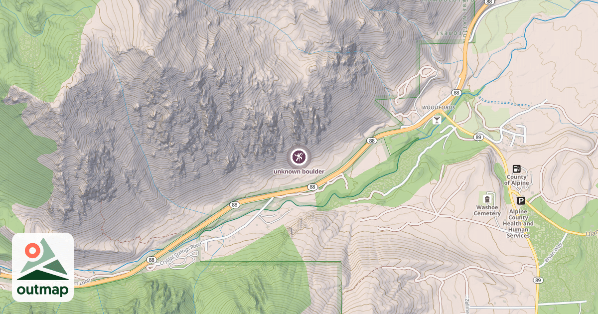 Map of unknown boulder