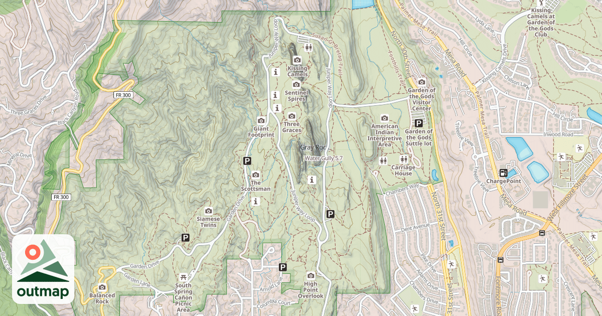 Map of Water Gully