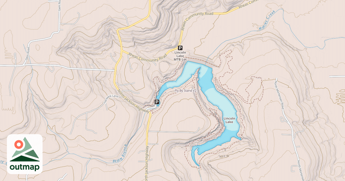 Map of Fly By Stand