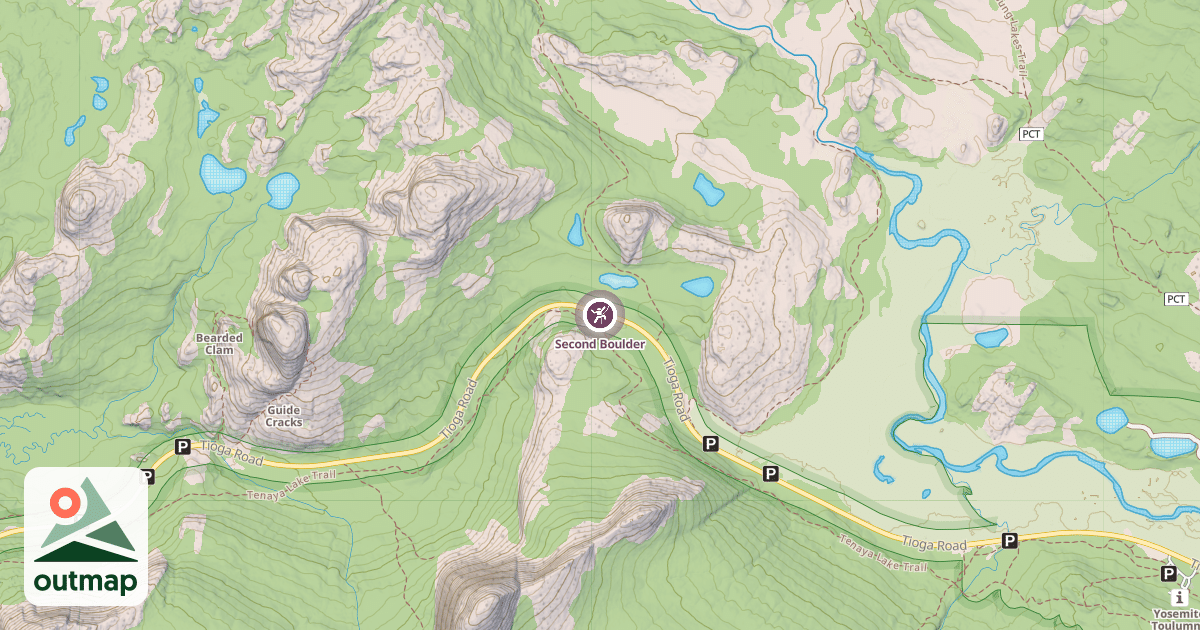 Map of Second Boulder