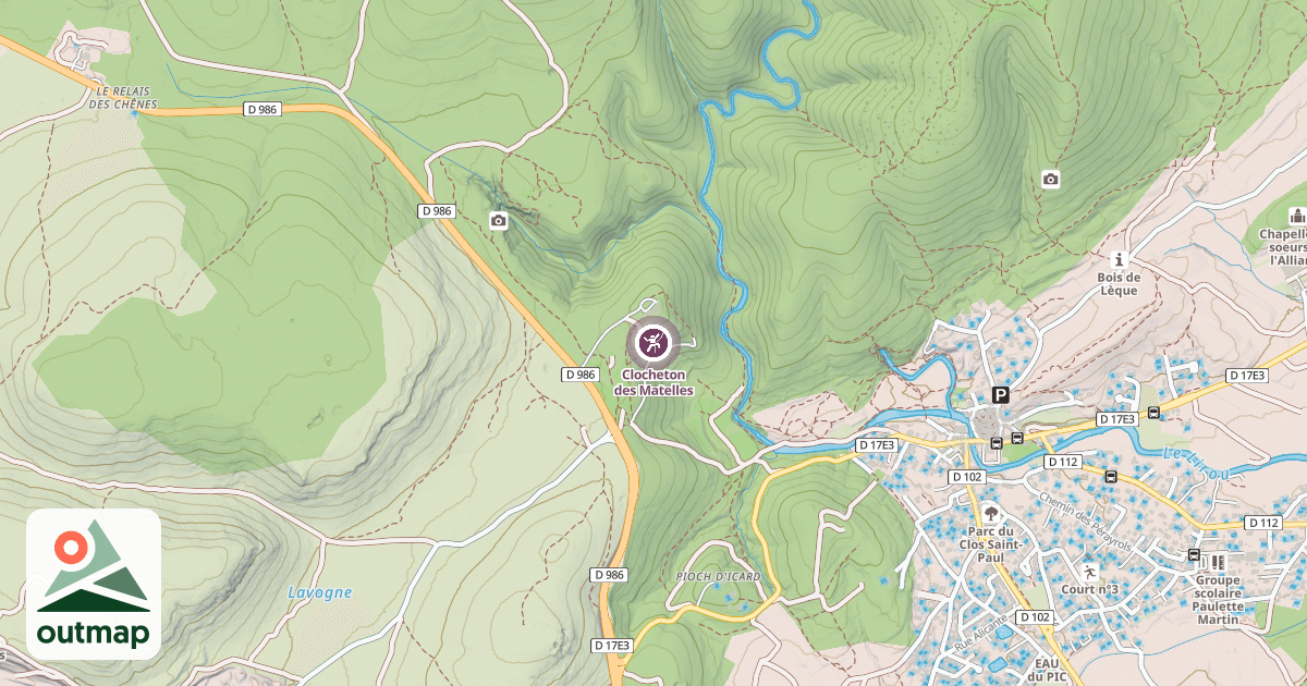 Map of Clocheton des Matelles