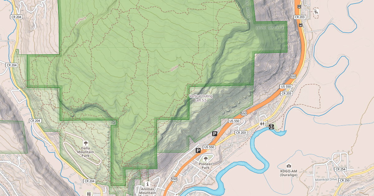 Map preview of Vertical Outing Left