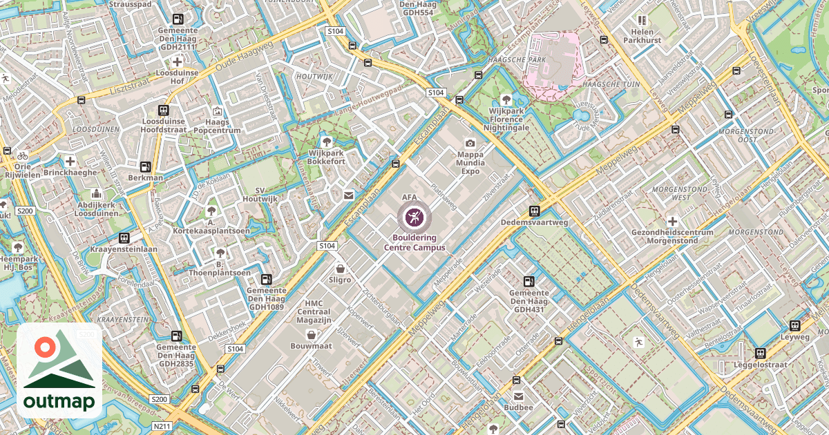 Map of Bouldering Centre Campus