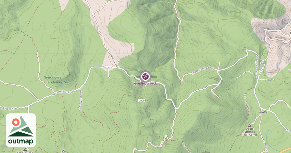 Map of Gunslinger Rock