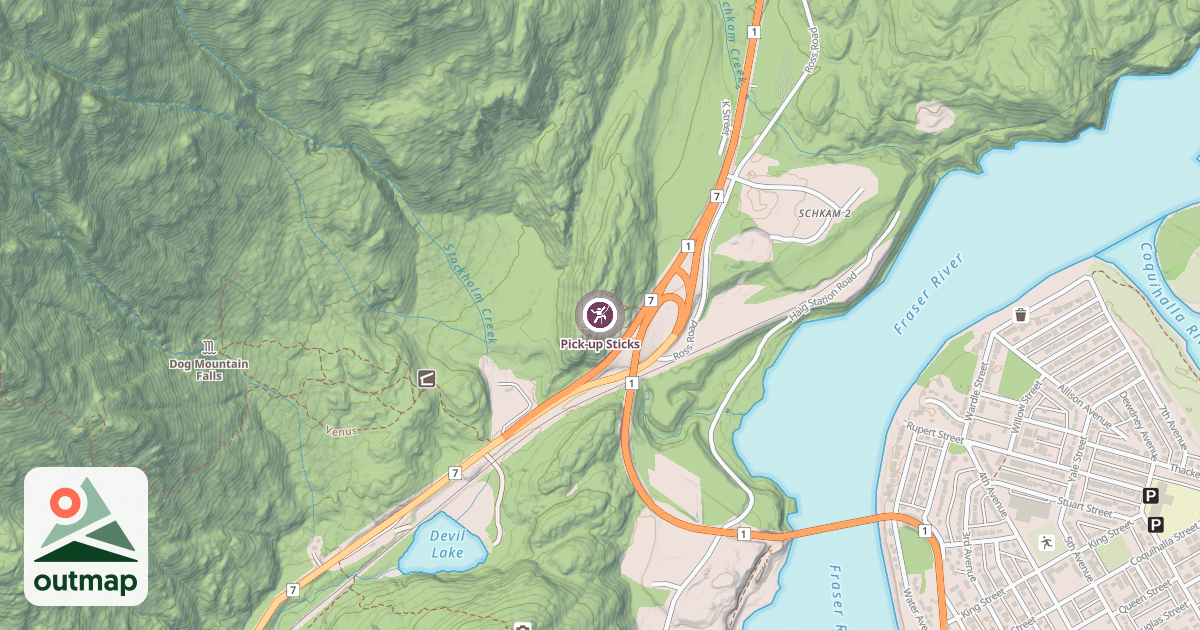 Map of Pick-up Sticks