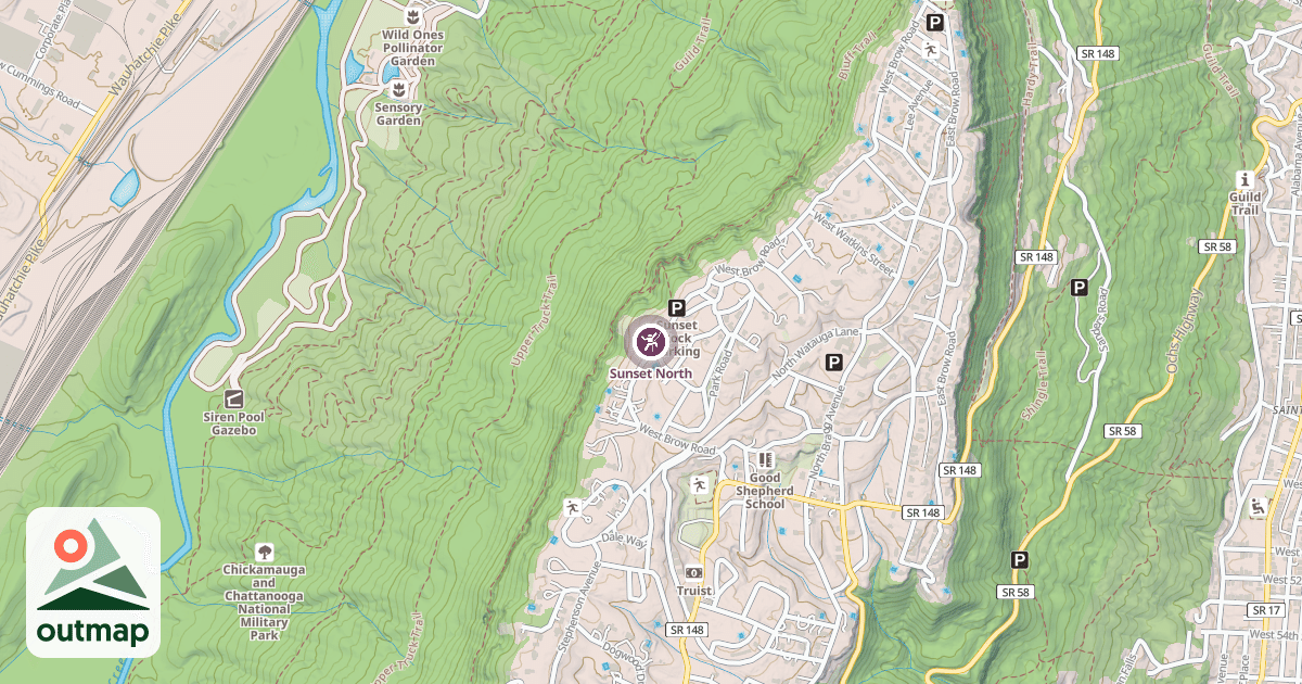 Map of Sunset North