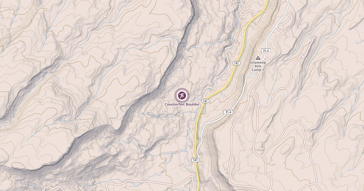 Map preview of Counterfeit Boulder
