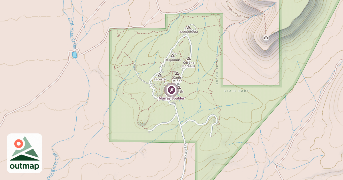 Map of Murray Boulder