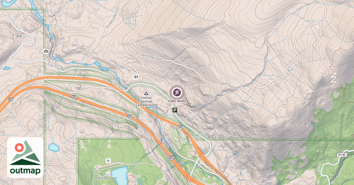 Map of Falls Walls