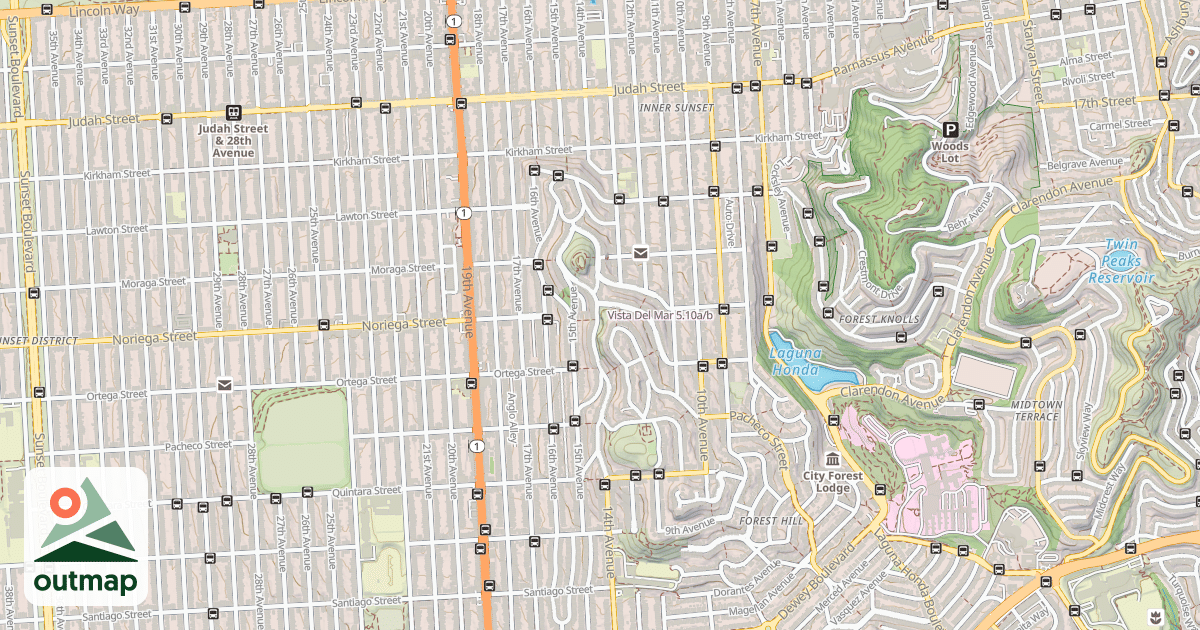 Map of Vista Del Mar