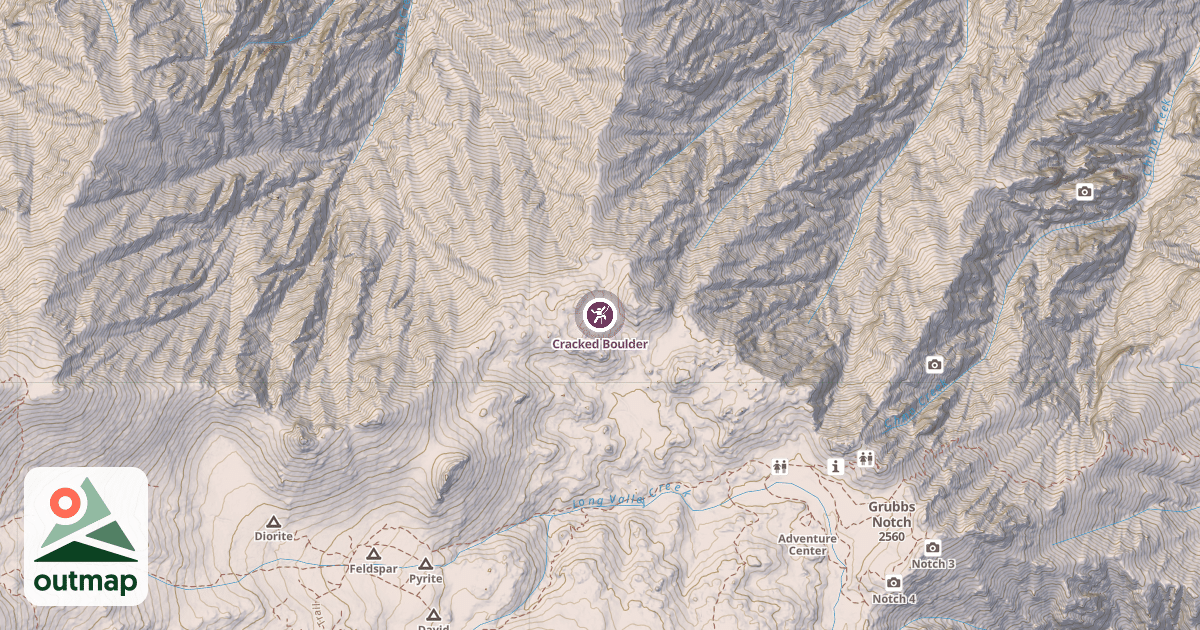 Map of Cracked Boulder