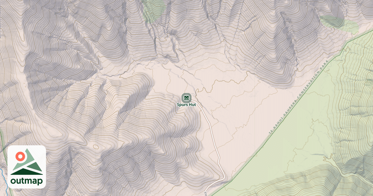 Map of Spurs Hut