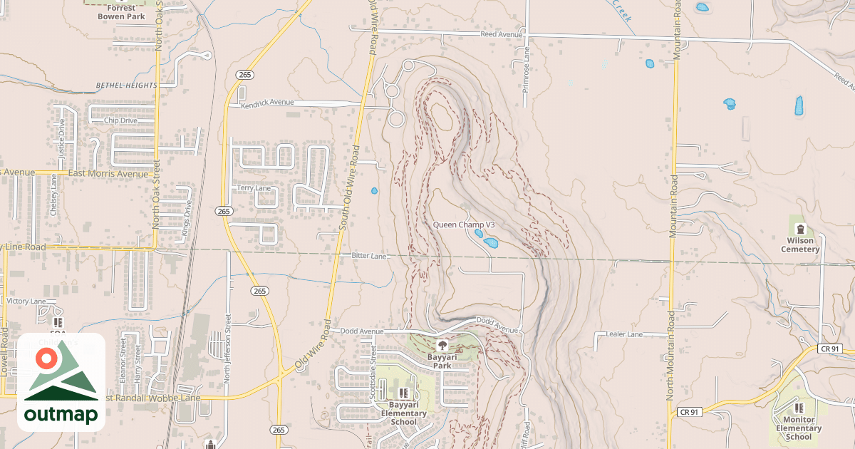 Map of Queen Champ