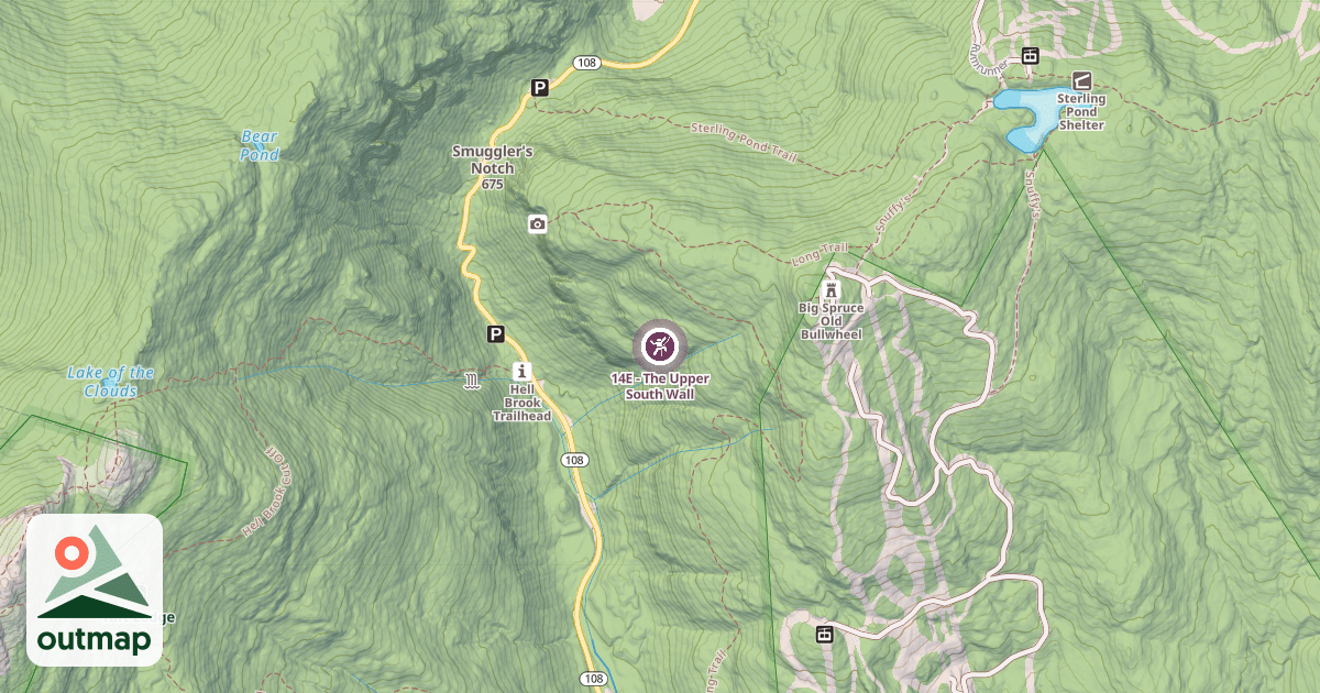 Map of 14E - The Upper South Wall