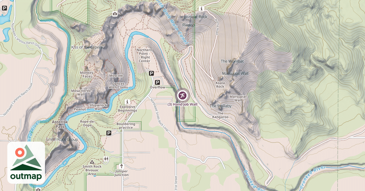 Map of (3) Hand Job Wall
