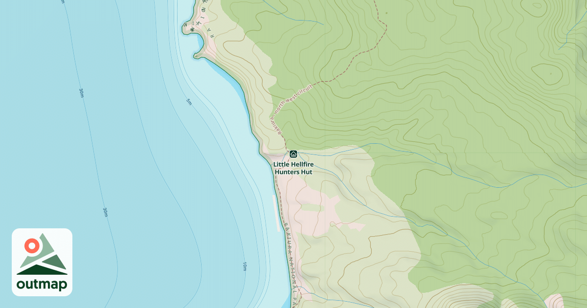 Map of Little Hellfire Hunters Hut
