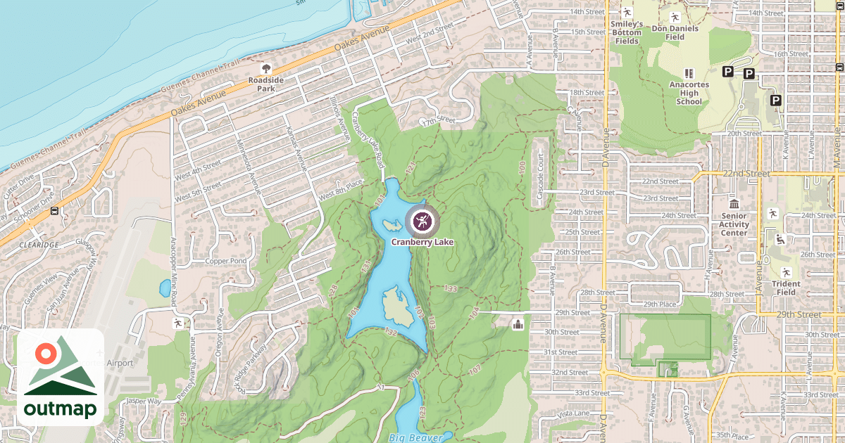 Map of Cranberry Lake