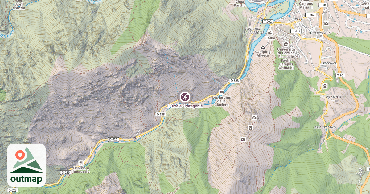Map of L'Ortale - Patagonie