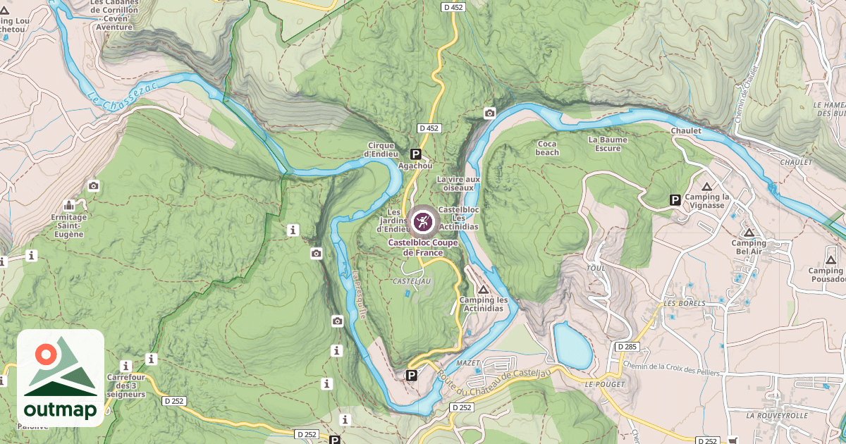 Map of Castelbloc Coupe de France