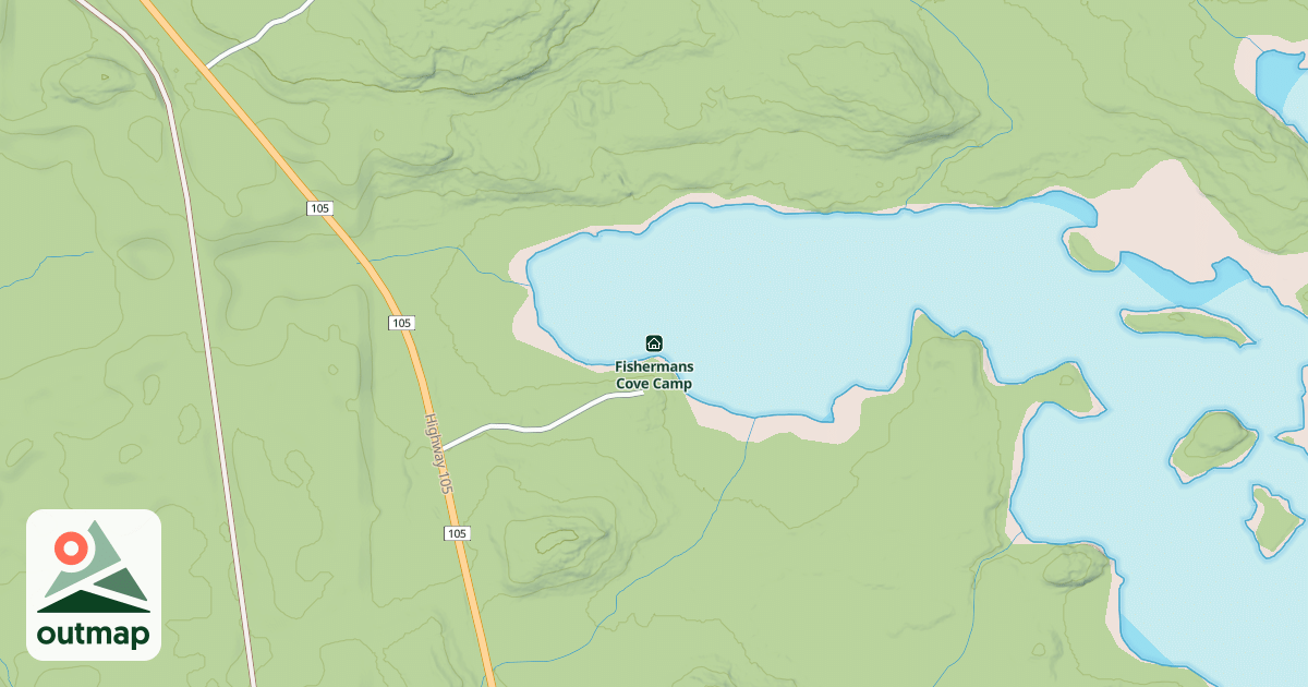 Map of Fishermans Cove Camp