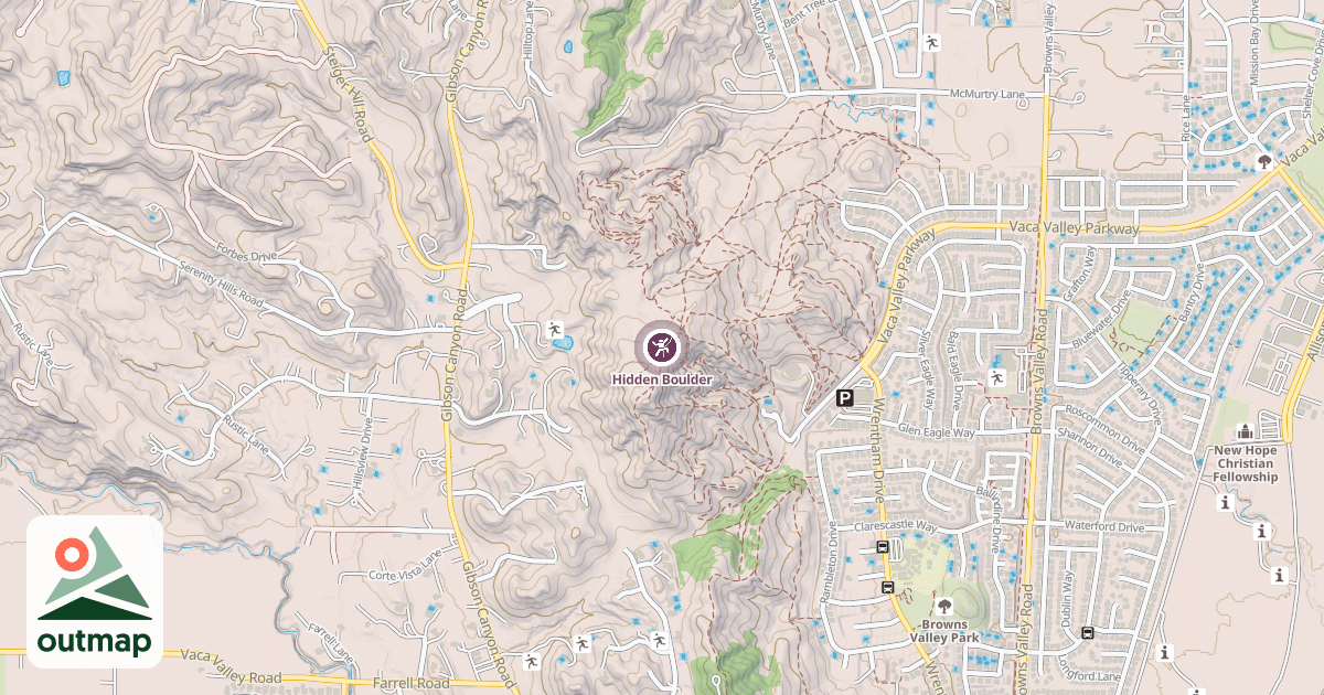 Map of Hidden Boulder