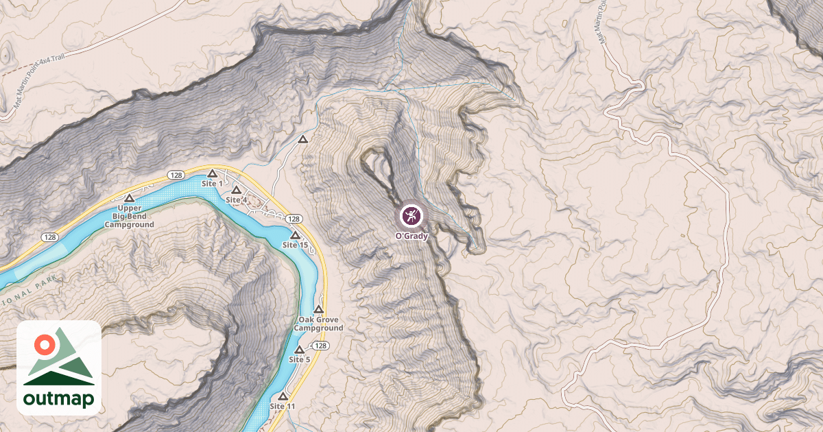 Map of O'Grady