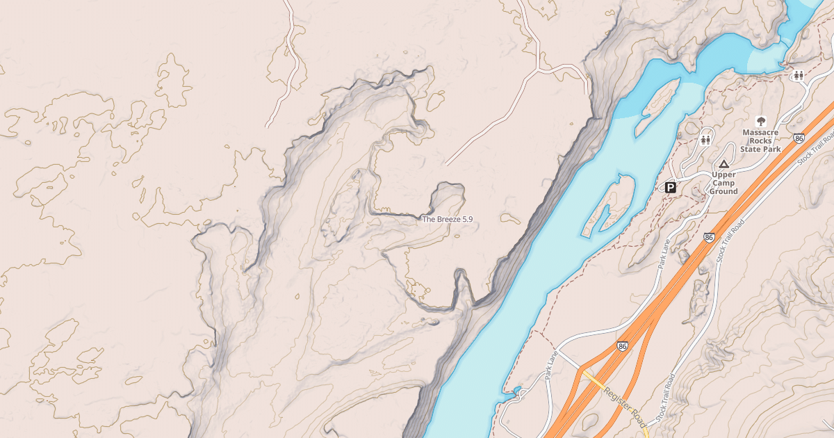 Map preview of The Breeze