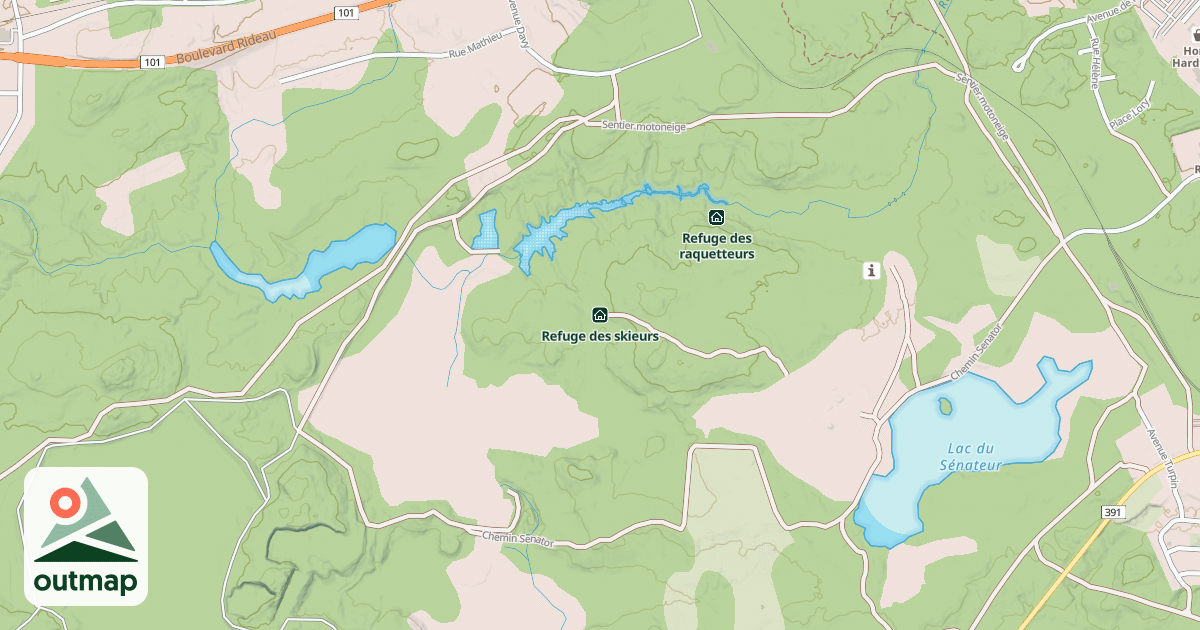 Map of Refuge des skieurs