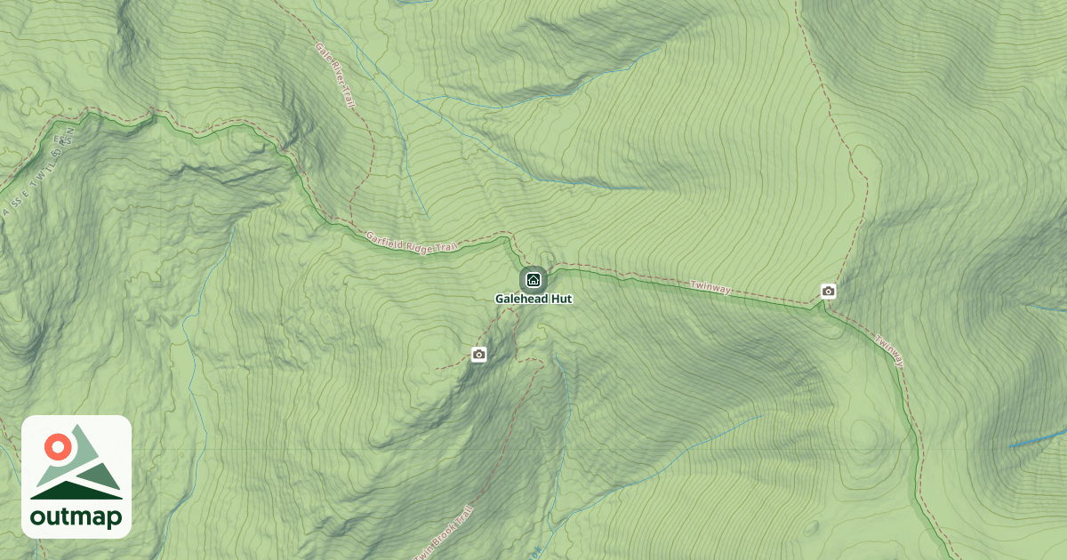 Map of Galehead Hut