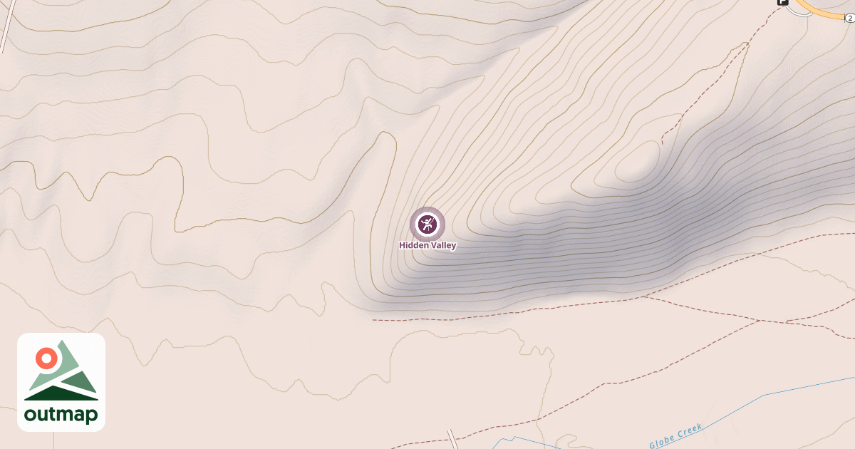 Map of Hidden Valley