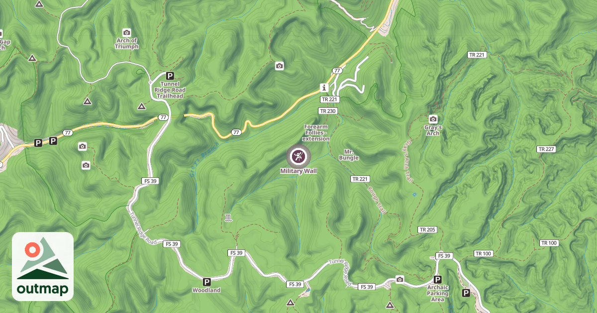 Map of Military Wall
