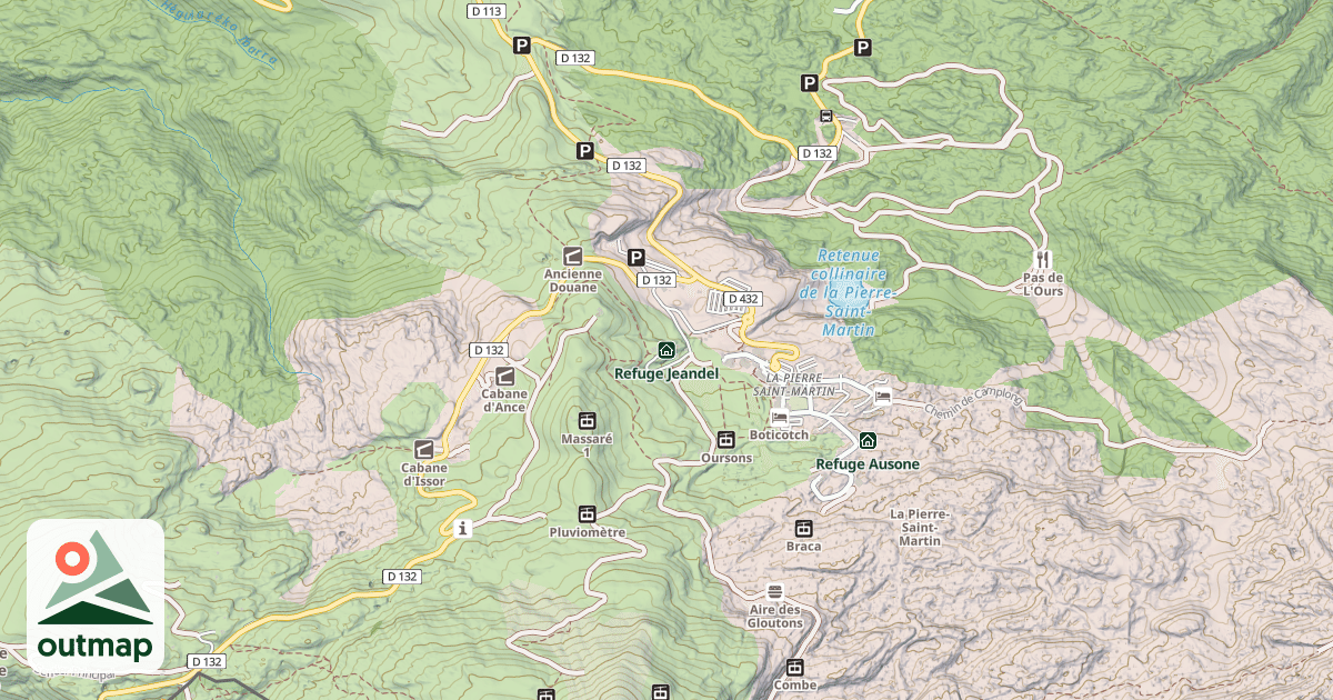 Map of Refuge Jeandel