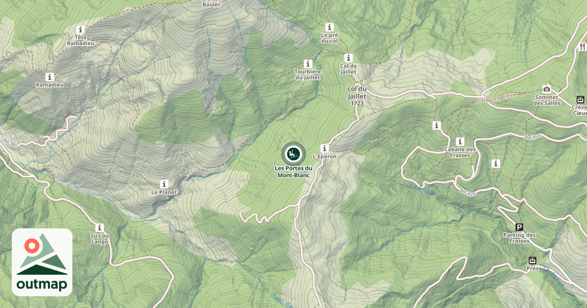 Map of Les Portes du Mont-Blanc