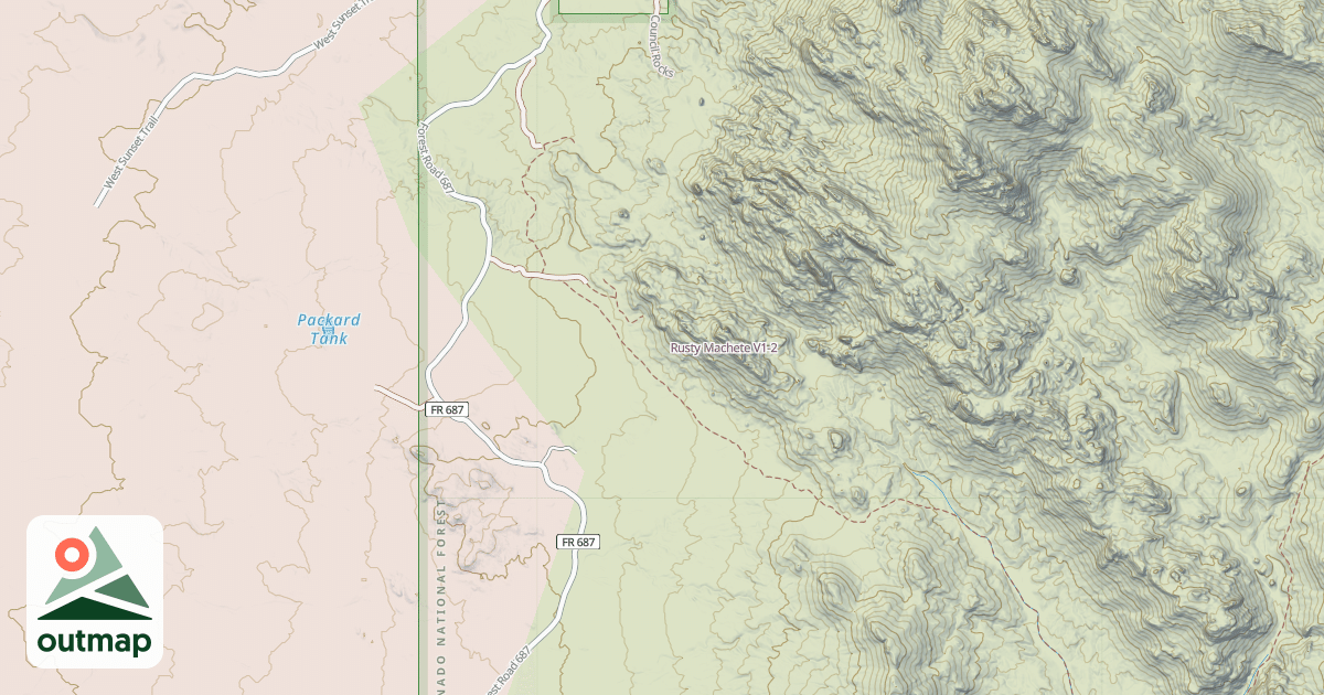 Map of Rusty Machete