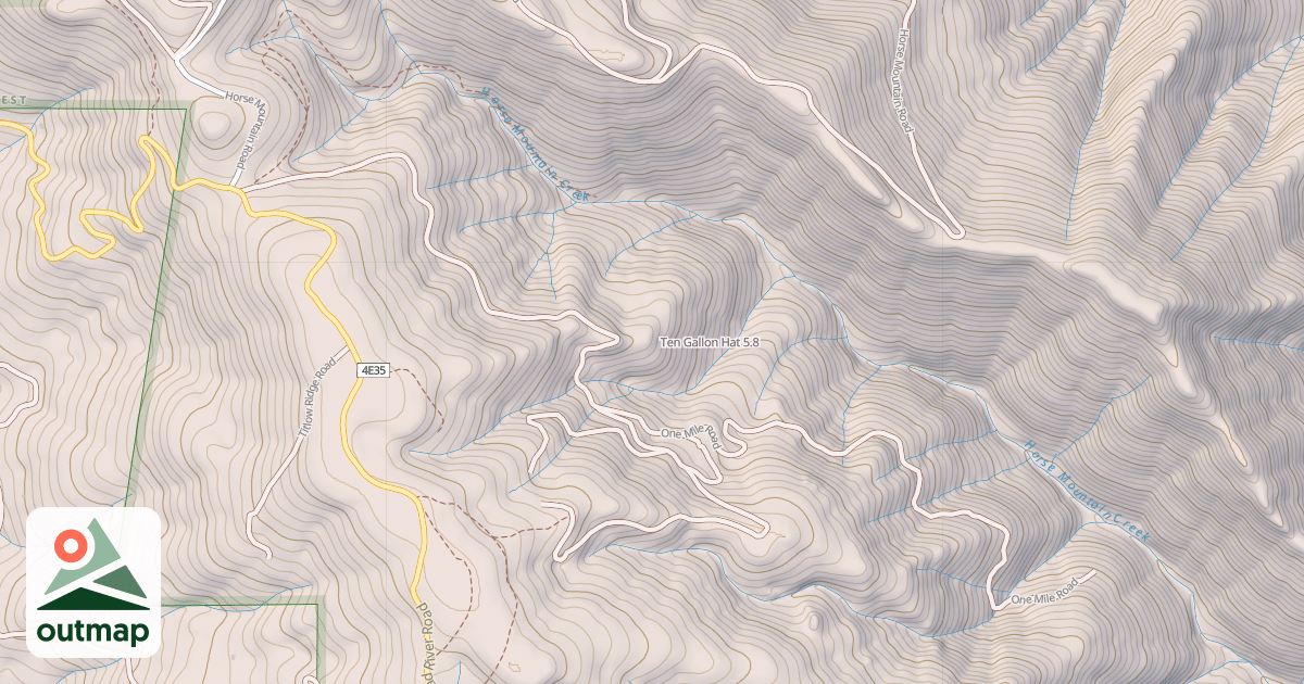 Map of Ten Gallon Hat