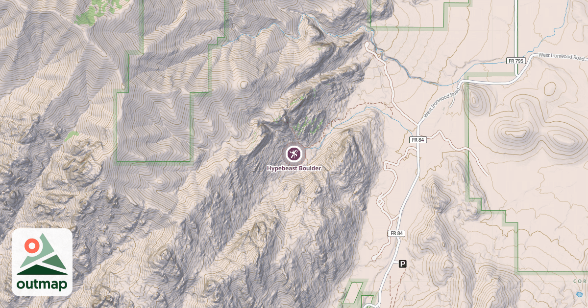 Map of Hypebeast Boulder