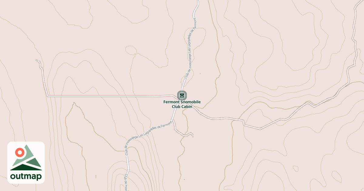 Map of Fermont Snomobile Club Cabin