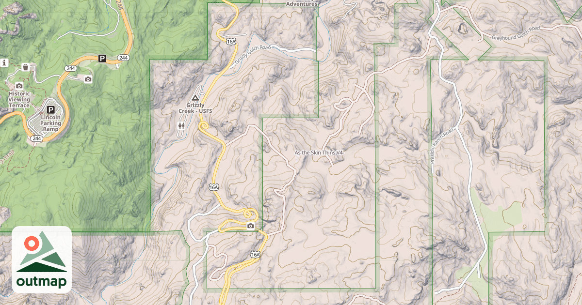 Map of As the Skin Thins