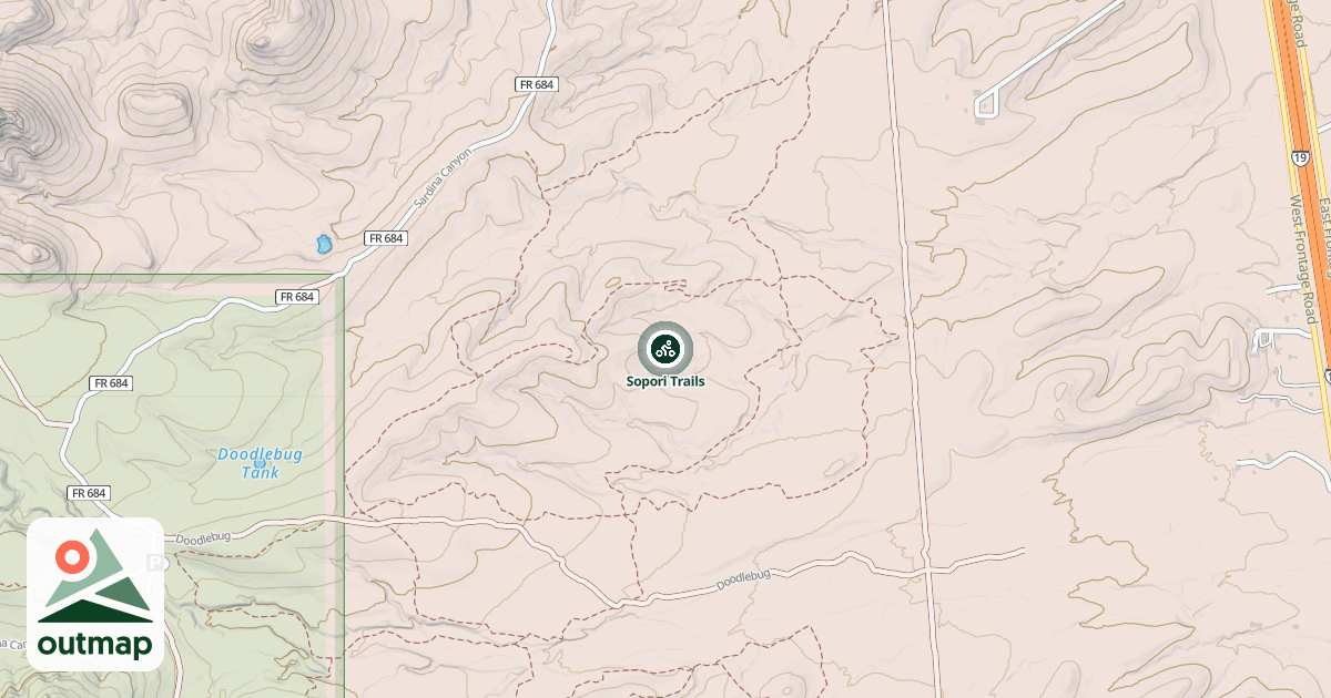 Map of Sopori Trails