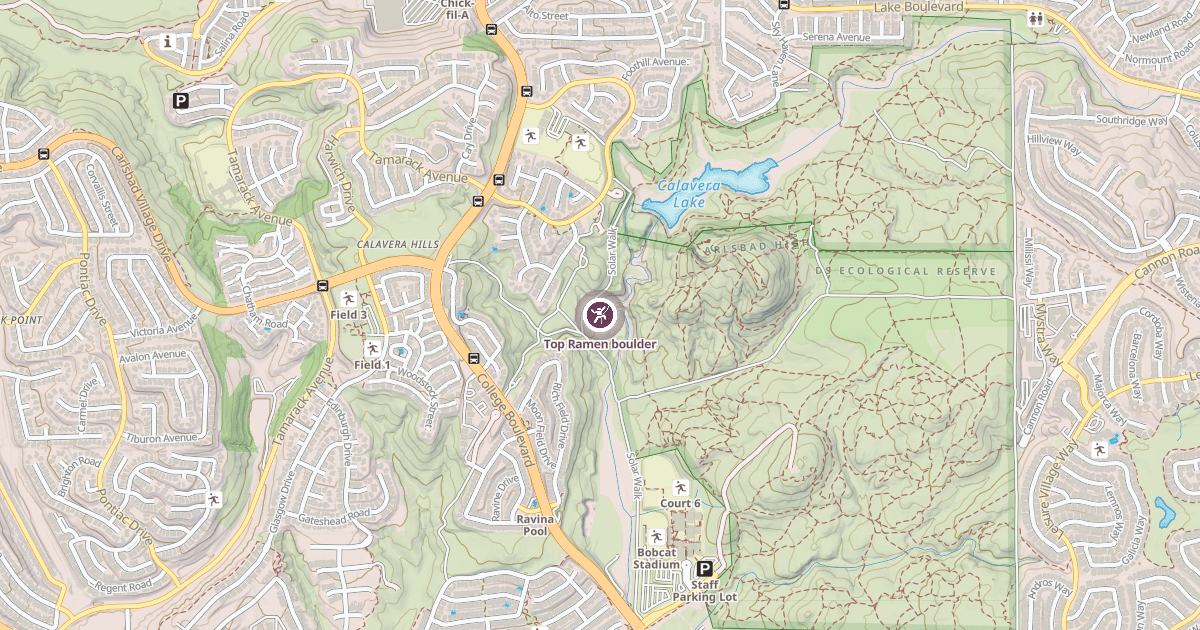 Map preview of Top Ramen boulder