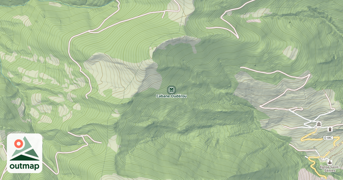 Map of Cabane Oudérou